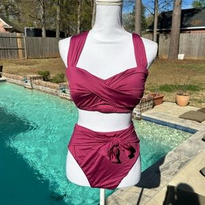 Gibson Latimer high waisted bikini